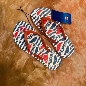 Pepsi thongs sandals